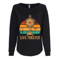 Eucharist Monstrance Catholic Church Lives That Forever Womens California Wash Sweatshirt