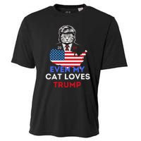 Even My Cat Loves Trump 2024 Cat Lovers Support Trump Cooling Performance Crew T-Shirt