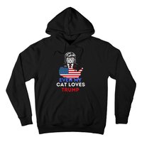 Even My Cat Loves Trump 2024 Cat Lovers Support Trump Hoodie