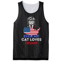 Even My Cat Loves Trump 2024 Cat Lovers Support Trump Mesh Reversible Basketball Jersey Tank