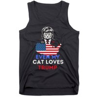 Even My Cat Loves Trump 2024 Cat Lovers Support Trump Tank Top