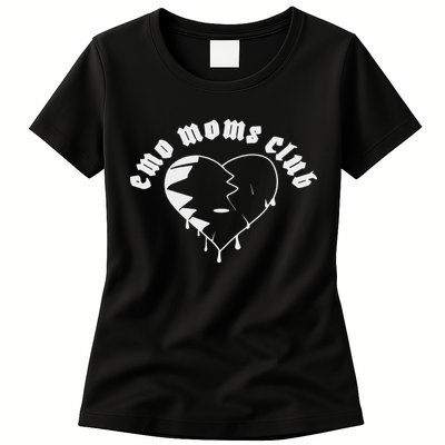 Emo Moms Club Emo Rock 2000s Pop Punk Band Music Womens T-Shirt