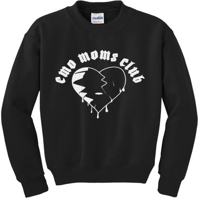 Emo Moms Club Emo Rock 2000s Pop Punk Band Music Kids Sweatshirt