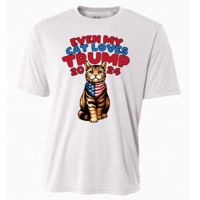 Even My Cat Loves Trump 2024 Cooling Performance Crew T-Shirt