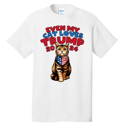 Even My Cat Loves Trump 2024 Tall T-Shirt