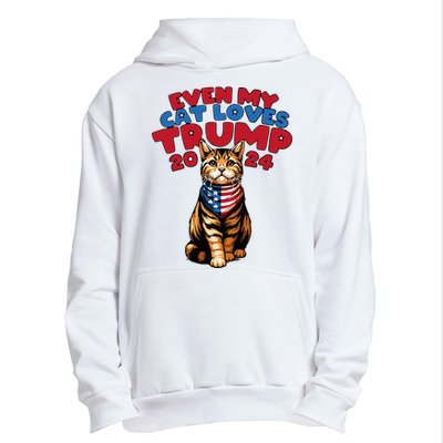 Even My Cat Loves Trump 2024 Urban Pullover Hoodie