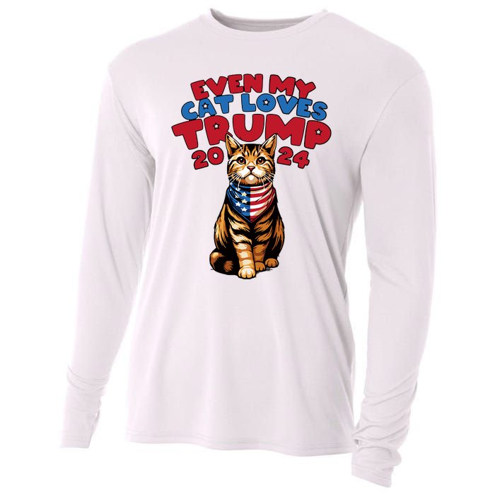 Even My Cat Loves Trump 2024 Cooling Performance Long Sleeve Crew