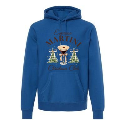 Espresso Martini Christmas Club Coquette Bow Xmas Pajamas Meaningful Gift Premium Hoodie