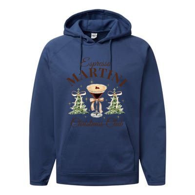 Espresso Martini Christmas Club Coquette Bow Xmas Pajamas Meaningful Gift Performance Fleece Hoodie