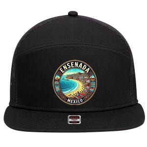 Ensenada Mexico Cruise Destination 7 Panel Mesh Trucker Snapback Hat