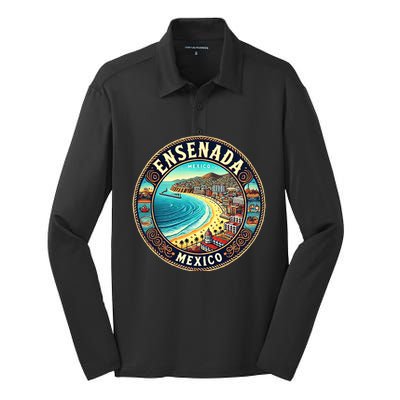 Ensenada Mexico Cruise Destination Silk Touch Performance Long Sleeve Polo