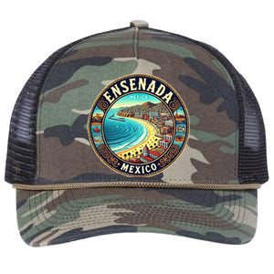 Ensenada Mexico Cruise Destination Retro Rope Trucker Hat Cap