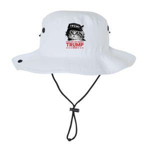 Even My Cat Wants Trump 2024 Funny American Cat Pro Trump Legacy Cool Fit Booney Bucket Hat