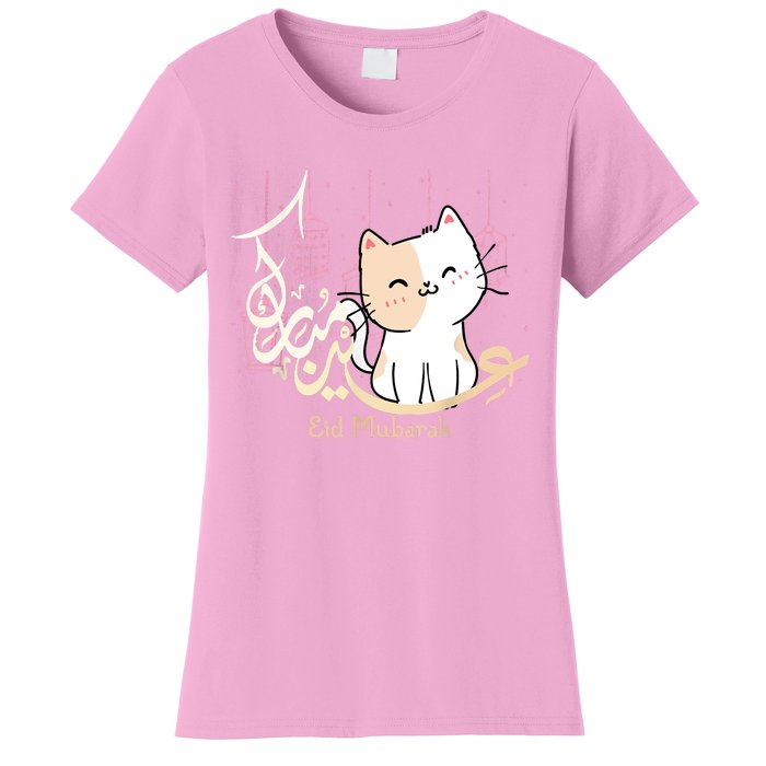 Eid Mubarak Cat Women's T-Shirt