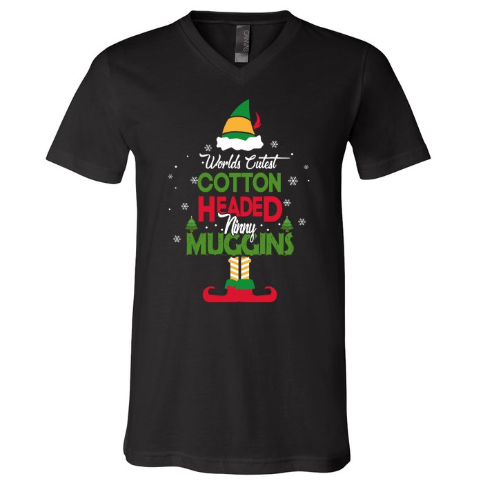 Cotton Headed Ninny Muggins V-Neck T-Shirt