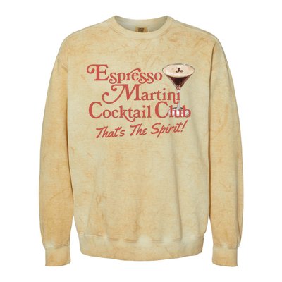 Espresso Martini Cocktail Club Colorblast Crewneck Sweatshirt