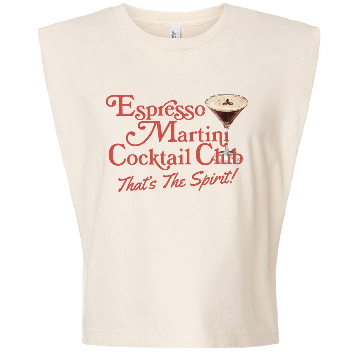 Espresso Martini Cocktail Club Garment-Dyed Women's Muscle Tee