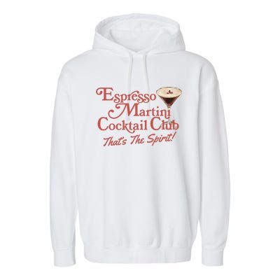 Espresso Martini Cocktail Club Garment-Dyed Fleece Hoodie