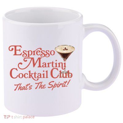 Espresso Martini Cocktail Club 11oz C Handle Ceramic Mug