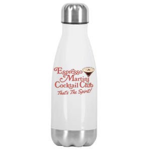 Espresso Martini Cocktail Club Stainless Steel Insulated Water Bottle