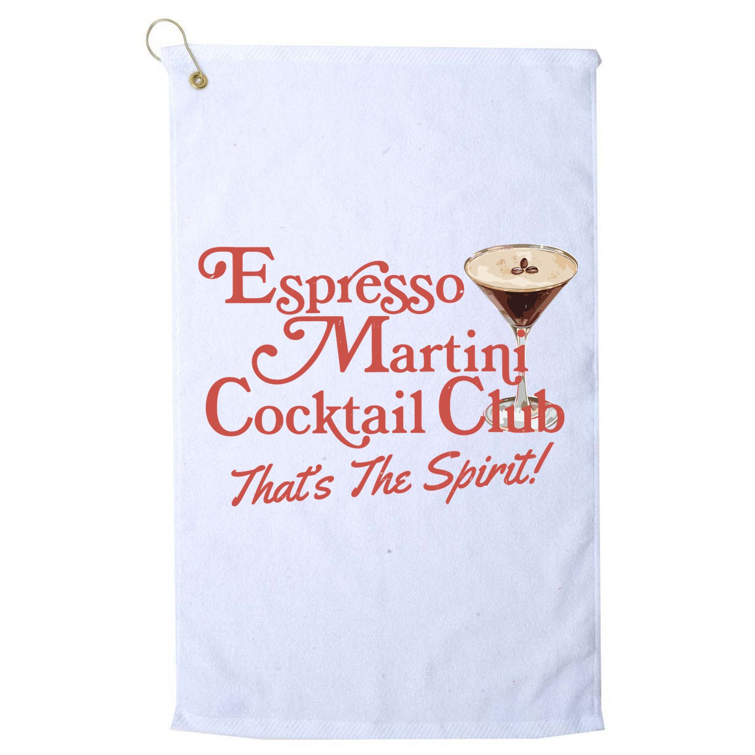 Espresso Martini Cocktail Club Golf Towel