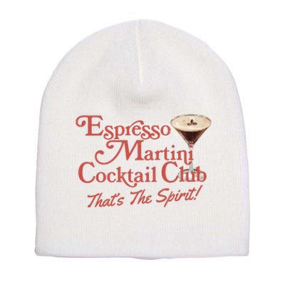 Espresso Martini Cocktail Club Short Acrylic Beanie