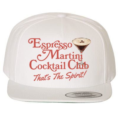 Espresso Martini Cocktail Club Wool Snapback Cap