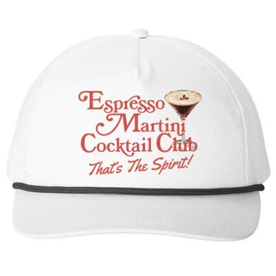 Espresso Martini Cocktail Club Snapback Five-Panel Rope Hat