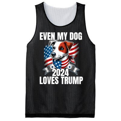 Even My Dog Loves Trump Usa Flag Election Trump Support Mesh Reversible Basketball Jersey Tank