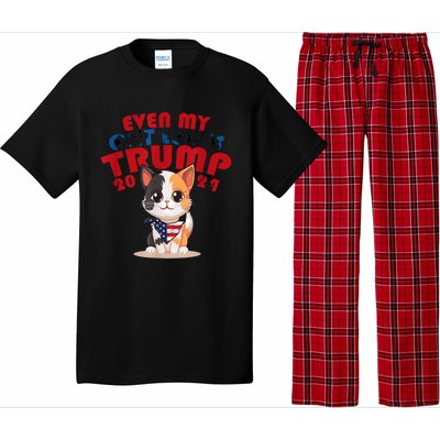 Even My Dog Loves Trump Usa Flag Election Trump Support Pajama Set