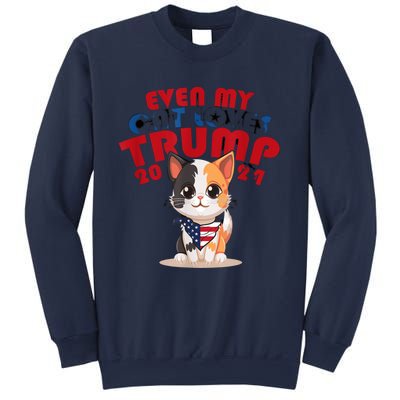 Even My Dog Loves Trump Usa Flag Election Trump Support Sweatshirt