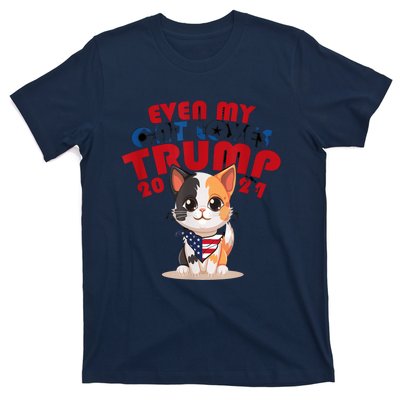 Even My Dog Loves Trump Usa Flag Election Trump Support T-Shirt