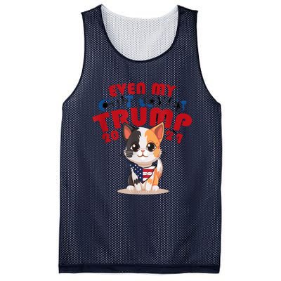 Even My Dog Loves Trump Usa Flag Election Trump Support Mesh Reversible Basketball Jersey Tank