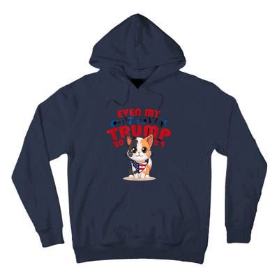 Even My Dog Loves Trump Usa Flag Election Trump Support Tall Hoodie