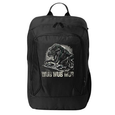 Electronic Music Dinosaur Dj Dubstep City Backpack