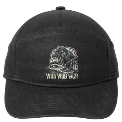 Electronic Music Dinosaur Dj Dubstep 7-Panel Snapback Hat