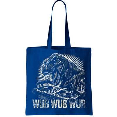 Electronic Music Dinosaur Dj Dubstep Tote Bag