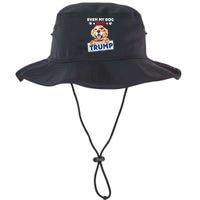 Even My Dog Loves Trump Usa Flag Election Trump Support Legacy Cool Fit Booney Bucket Hat