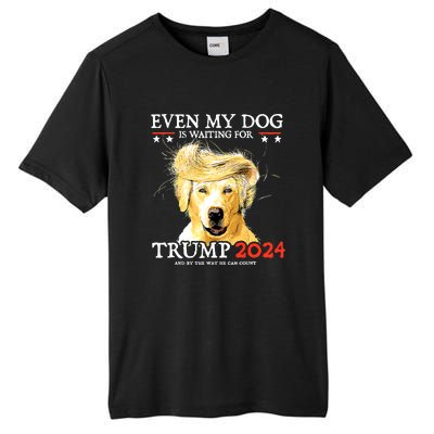 Even My Dog Is Waiting For Trump 2024 Tall Fusion ChromaSoft Performance T-Shirt