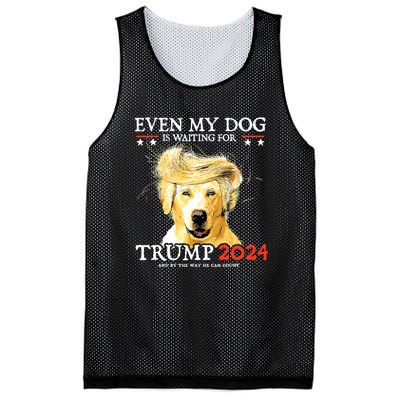 Even My Dog Is Waiting For Trump 2024 Mesh Reversible Basketball Jersey Tank