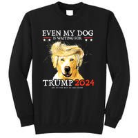 Even My Dog Is Waiting For Trump 2024 Tall Sweatshirt