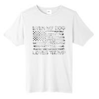 Even My Dog Loves Trump Usa Flag Election Trump Support Tall Fusion ChromaSoft Performance T-Shirt