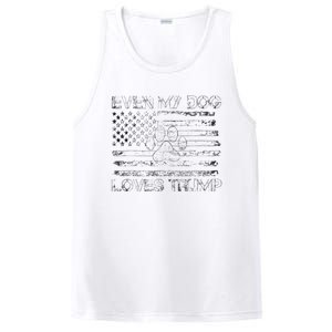 Even My Dog Loves Trump Usa Flag Election Trump Support PosiCharge Competitor Tank