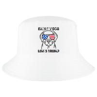 Even My Dog Loves Trump Usa Flag Election Trump Support Cool Comfort Performance Bucket Hat