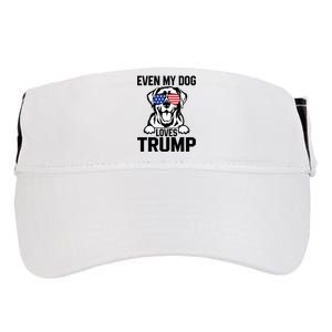 Even My Dog Loves Trump Labrador Dog Sunglasses Usa Flag Adult Drive Performance Visor