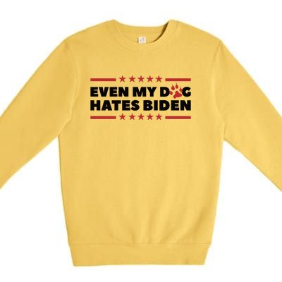 Even My Dog Hates Biden Premium Crewneck Sweatshirt