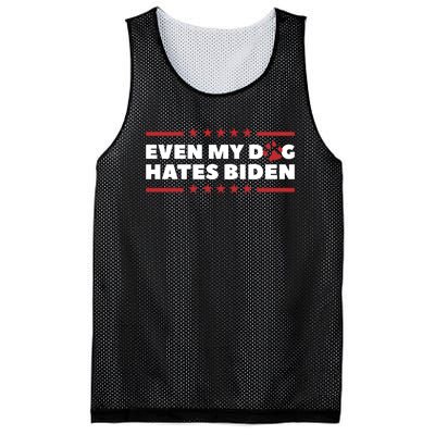 Even My Dog Hates Biden Mesh Reversible Basketball Jersey Tank