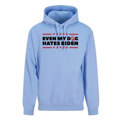 Even My Dog Hates Biden Unisex Surf Hoodie