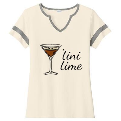 Espresso Martini Drinking Coffee Lovers Cocktail Bartender Ladies Halftime Notch Neck Tee