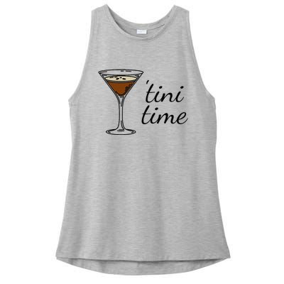 Espresso Martini Drinking Coffee Lovers Cocktail Bartender Ladies PosiCharge Tri-Blend Wicking Tank